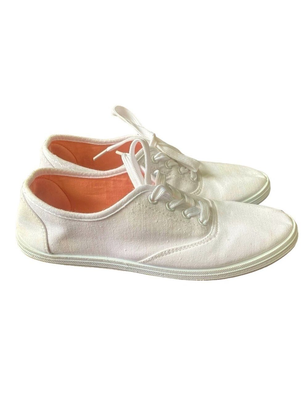 Ardene White Canvas Sneakers Size 7